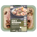 ASDA ham mushroom tagliatelle tray 400g - British product
