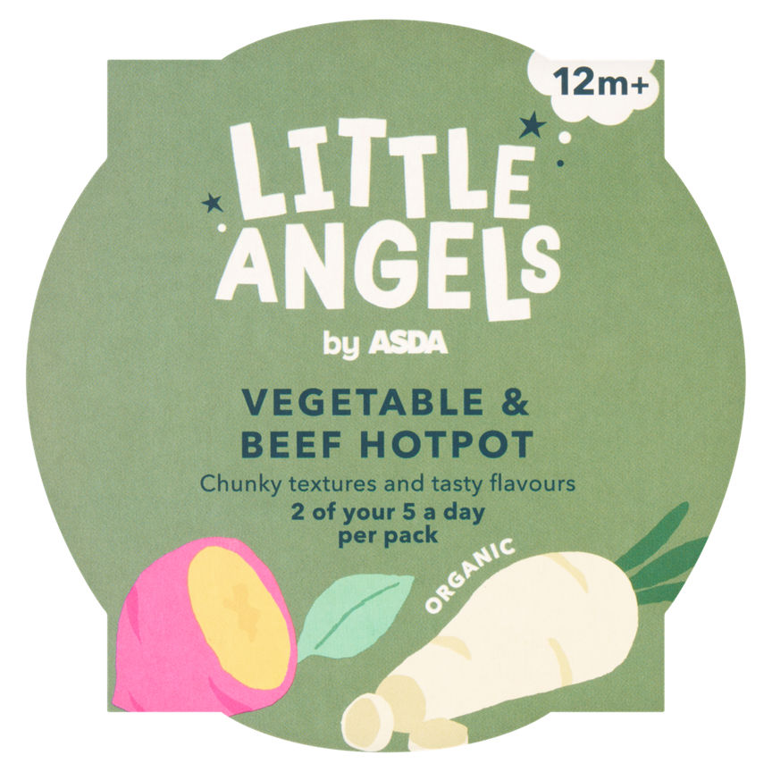 LITTLE ANGELS by ASDA Organic Vegetable & Beef Hotpot Baby Food 12+ Months GOODS ASDA   