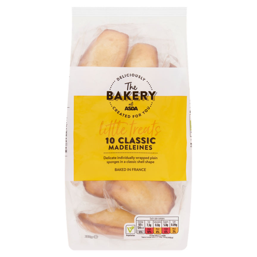 The BAKERY at ASDA 10 Classic Madeleines GOODS ASDA   