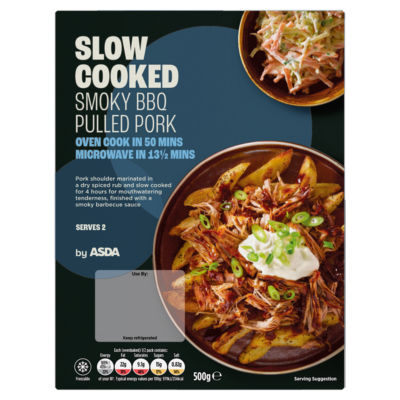 ASDA Porc Effiloché BBQ Fumé à Cuisson Lente 500g