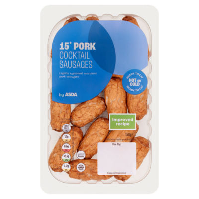 ASDA pork cocktail sausages 150g - British product