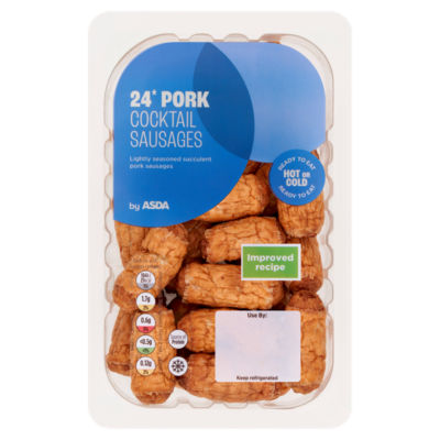 ASDA ASDA Pork Cocktail Sausages Ready to Eat 240g- Buy online at McGrocer