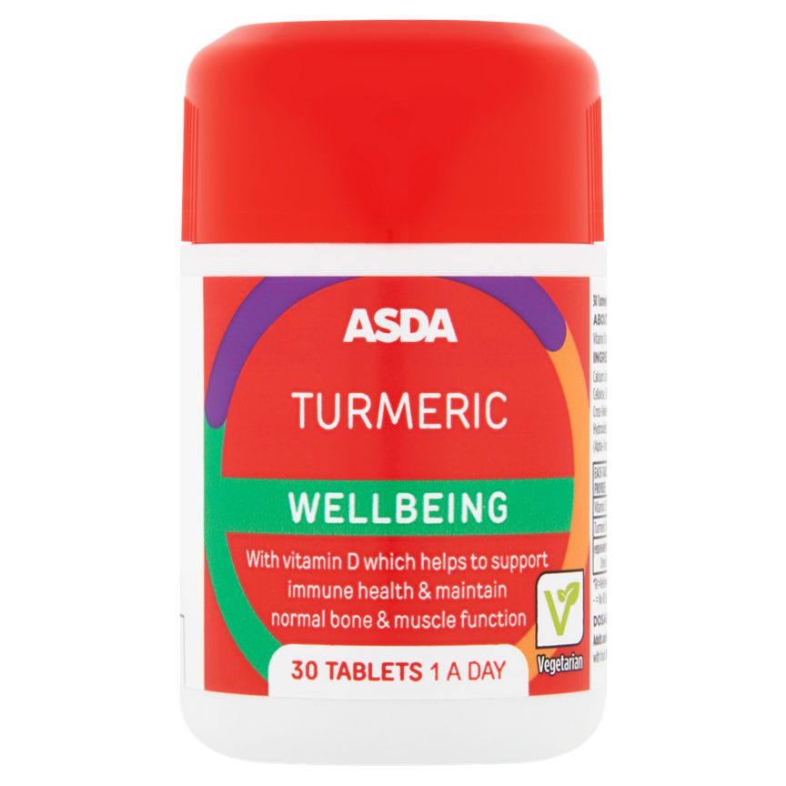 ASDA Turmeric Wellbeing Tablets GOODS ASDA   