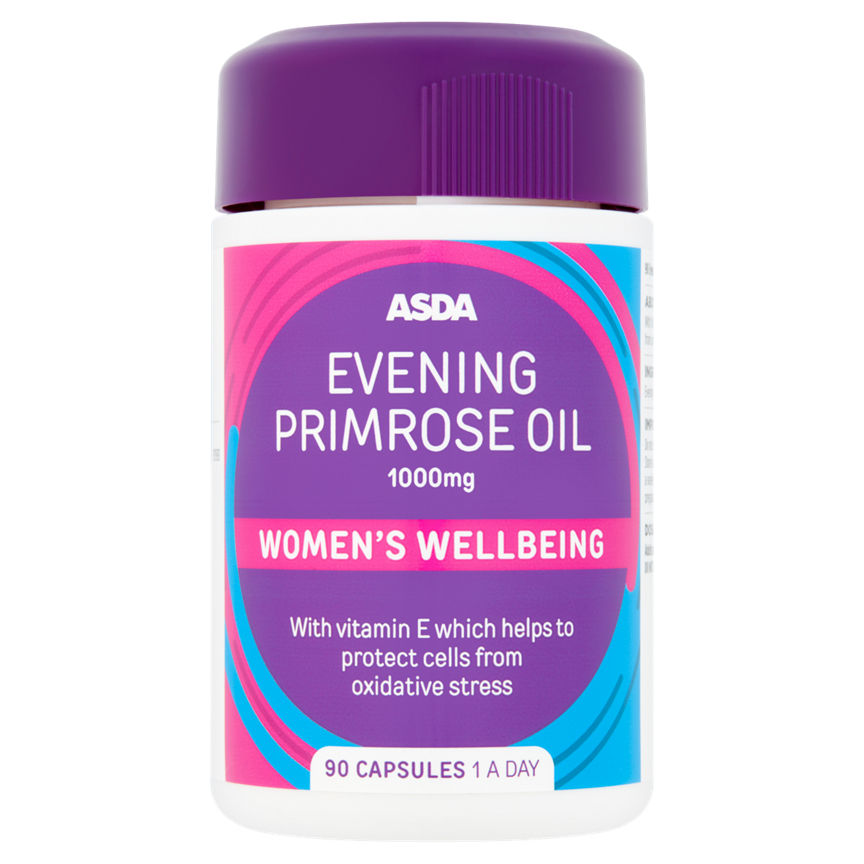 ASDA Evening Primrose Oil 1000mg Women's Wellbeing  Capsules GOODS ASDA   