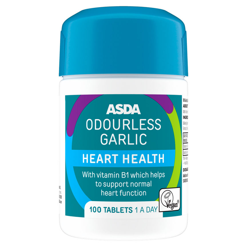 ASDA Odourless Garlic Heart Health Tablets 1 A Day GOODS ASDA   