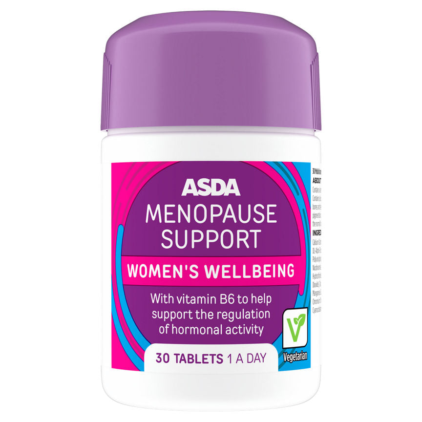 ASDA Menopause Support Women's Wellbeing 30 Tablets 1 A Day GOODS ASDA   