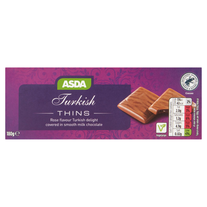 ASDA Turkish Delight Thins 180g GOODS ASDA   