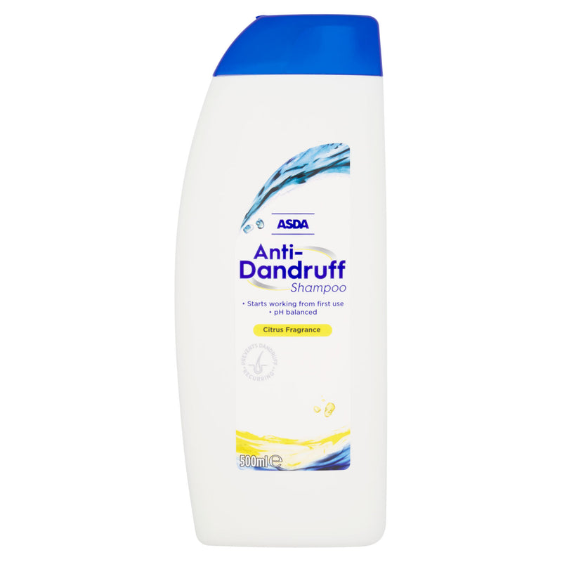 ASDA Anti-Dandruff Shampoo Citrus Fragrance 500ml, UK version