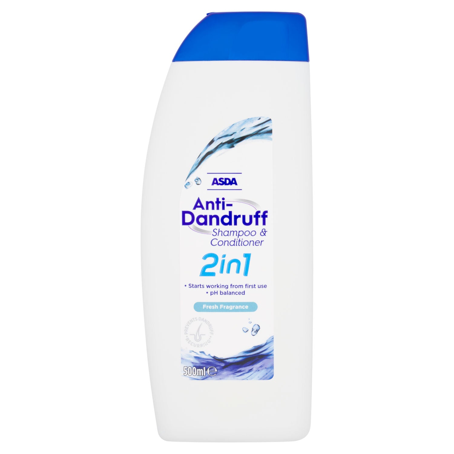 ASDA Fresh Fragrance anti-dandruff shampoo and conditioner 500ml (British brand)