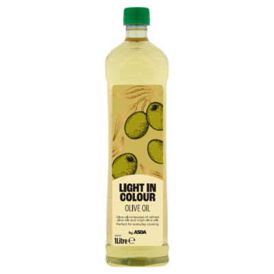 Huile d'olive claire ASDA 1 Litre Cuisine de tous les jours