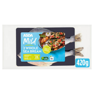 ASDA Mild Whole Sea Bream 420g - British product