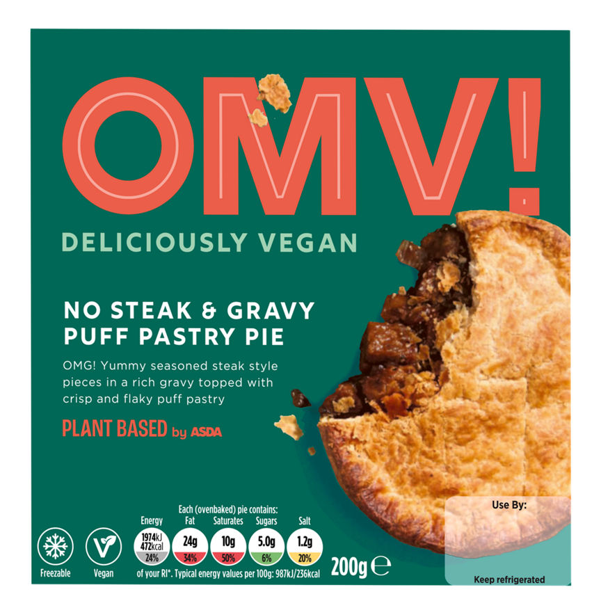 OMV! Deliciously Vegan No Steak & Gravy Puff Pastry Pie