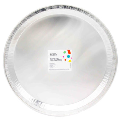 ASDA George Home 2 Reusable Foil Platters- Buy online at McGrocer