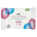 ASDA Clean & Hydrate 25 Plastic Free Skincare Wipes GOODS ASDA   