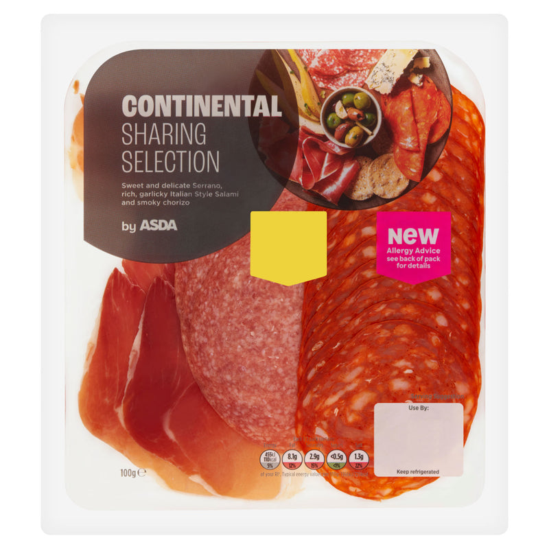 ASDA Continental Sharing Selection 100g - British product