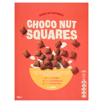 ASDA ASDA Choco-Nut Squares Barres de céréales chocolat 375g - Acheter en ligne sur McGrocer