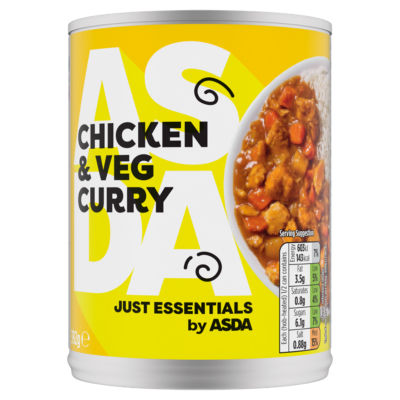 ASDA Chicken and Vegetable Curry Mild Curry Sauce 392g - British product