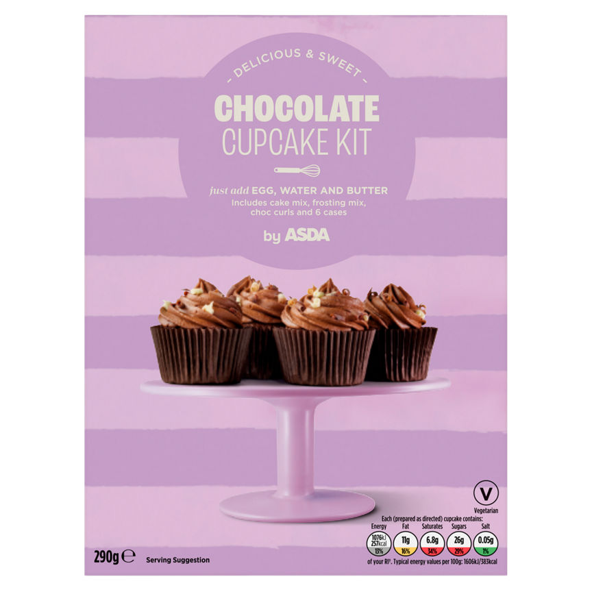 ASDA Chocolate Cupcake Kit 290g GOODS ASDA   