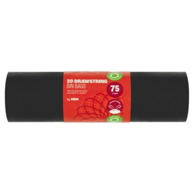 ASDA Snøre Søppelsekker 75 liter