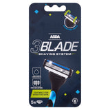 ASDA 3 blade shaver with 5 cartridges, imported from the UK