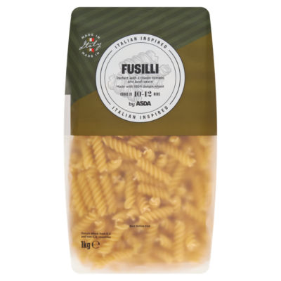 ASDA Fusilli pasta 1kg, UK version