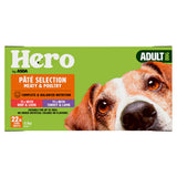 Hero by ASDA Adult Dog Food Pâté Selection Meaty & Poultry 22 x 150g Trays GOODS ASDA   