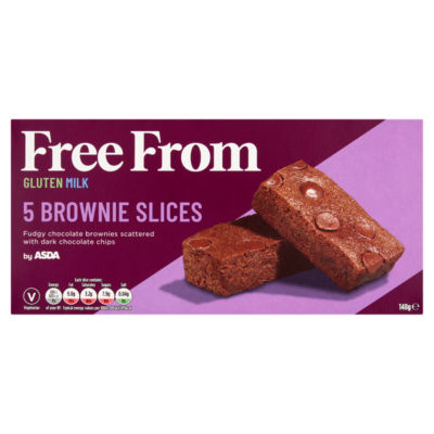 ASDA Free From 5 Brownie Slices