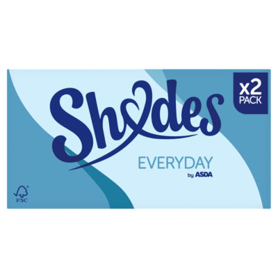 ASDA Shades Everyday Facial Tissues soft multipack, UK version