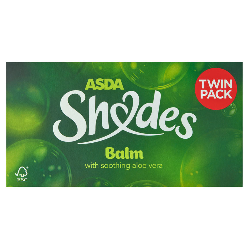 ASDA Shades Balm Regular Tissues Twin Pack GOODS ASDA   