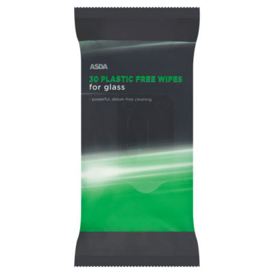 ASDA Plastikfreie Glasreinigungstücher 30 Tücher