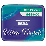 ASDA 16 Regular Ultra Towels GOODS ASDA   