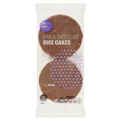 ASDA 6 Milk Chocolate Rice Cakes