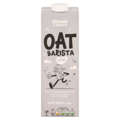 ASDA ASDA Plant-Based Oat Barista Drink Oat Milk Alternative 1 Litre- Buy online at McGrocer