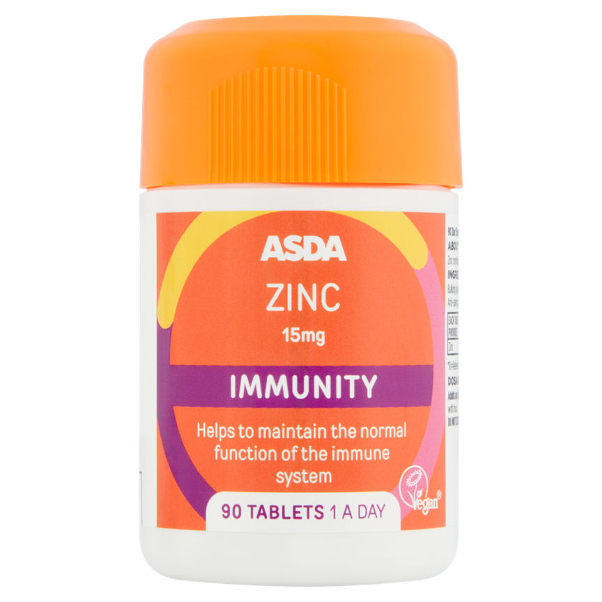 ASDA Zinc Immunity 90 Tablets GOODS ASDA   