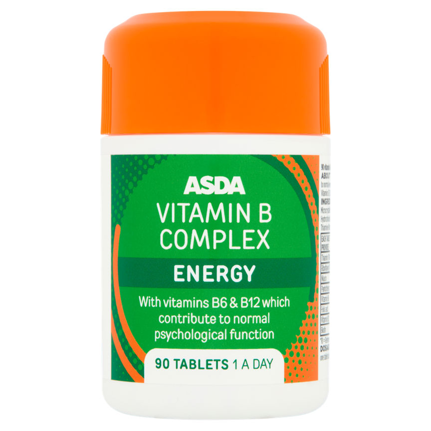 ASDA Vitamin B Complex Energy 90 Tablets 1 A Day GOODS ASDA   