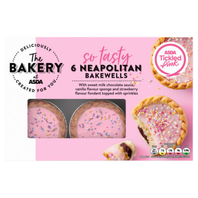 ASDA Bakewells Néapolitaines Mini Tartes Vanille Chocolat Lot de 6