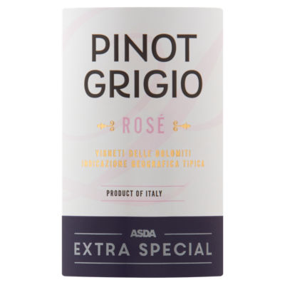 ASDA Extra Special Pinot Grigio Rosé 18.7cl - British product