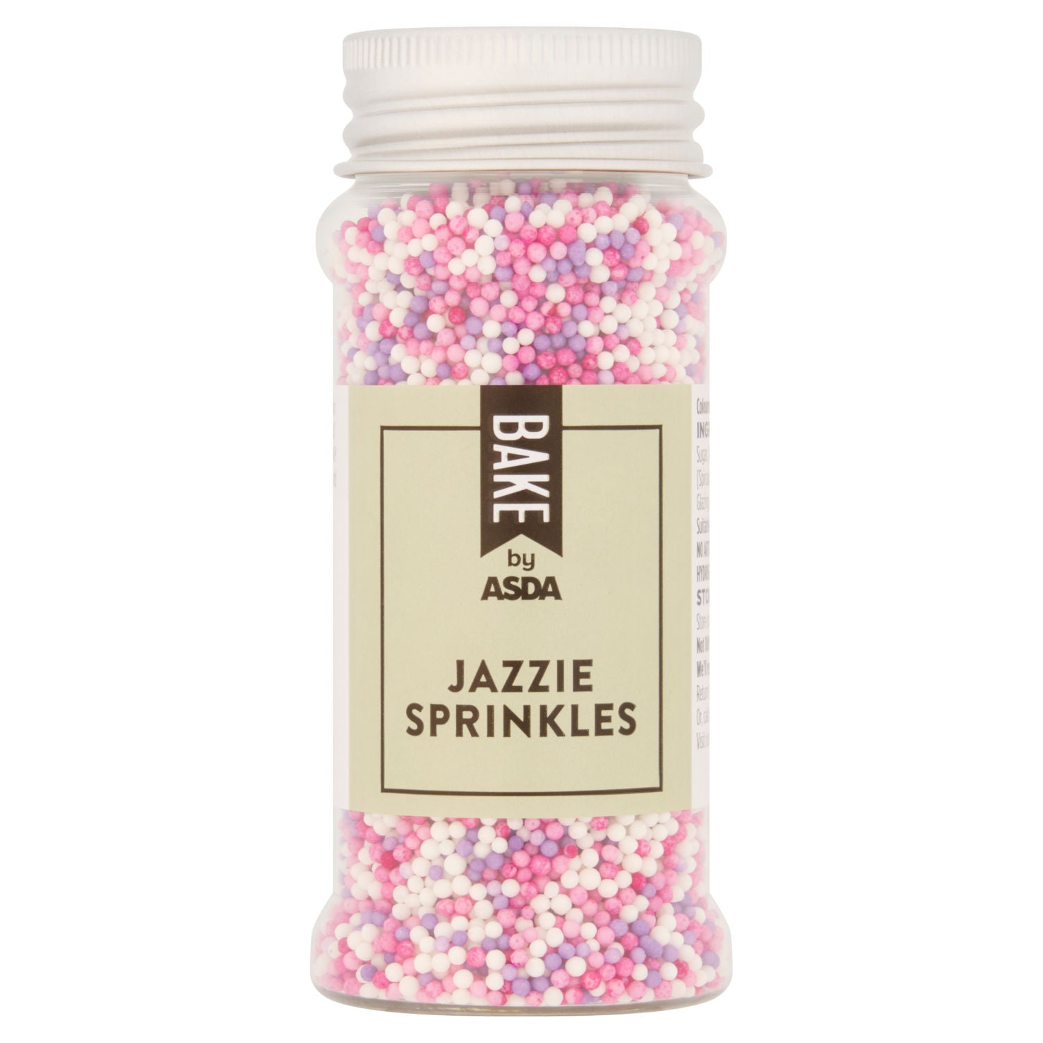 ASDA Jazzie Sprinkles 80g coloured sugar decorations UK version