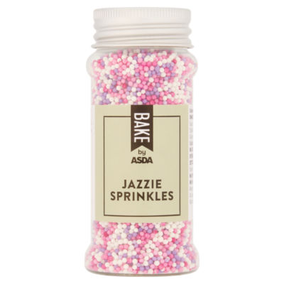 ASDA Jazzie Sprinkles 80g coloured sugar decorations UK version