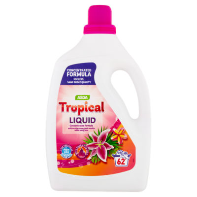 ASDA tropical laundry liquid 2.17 litres - British product