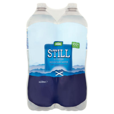 ASDA still Scottish mountain water 2 litres, imported from the UK