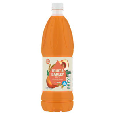 ASDA Fruit Barley Peach squash 1 Litre - British product