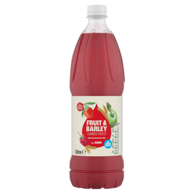 ASDA Fruit & Barley Summer Fruits No Added Sugar Squash 1 Litre
