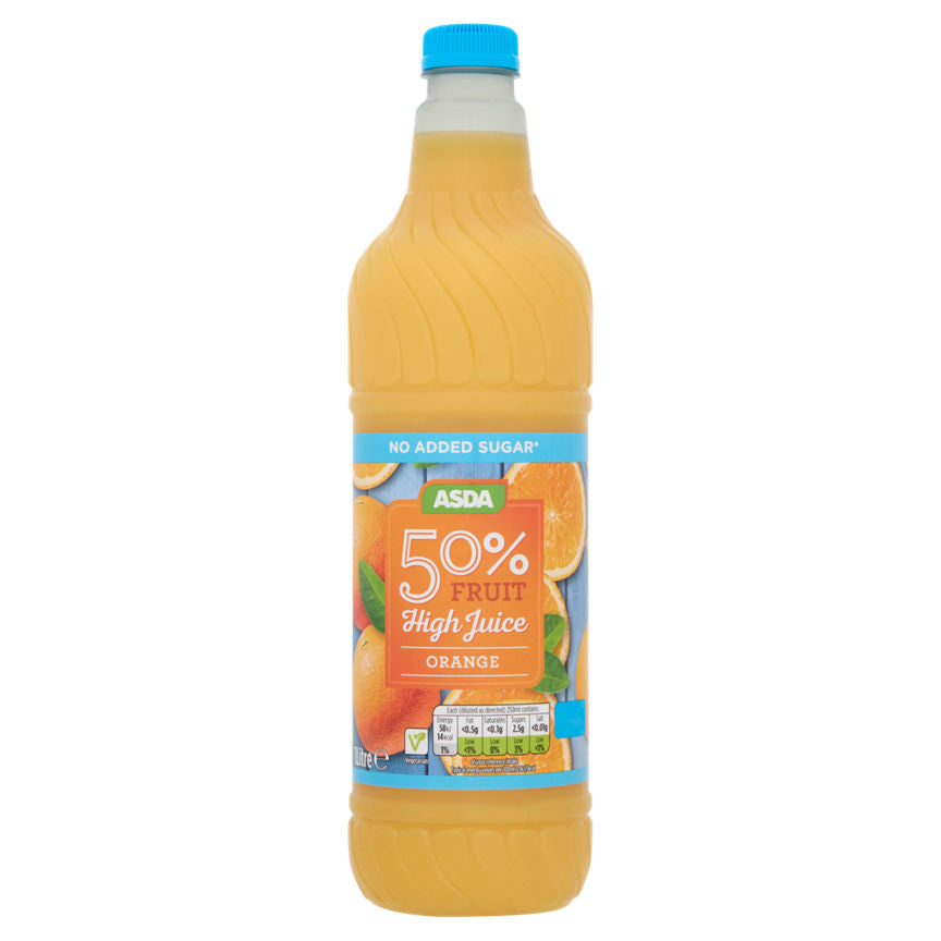 ASDA 50% Fruit No Added Sugar High Juice Orange GOODS ASDA   