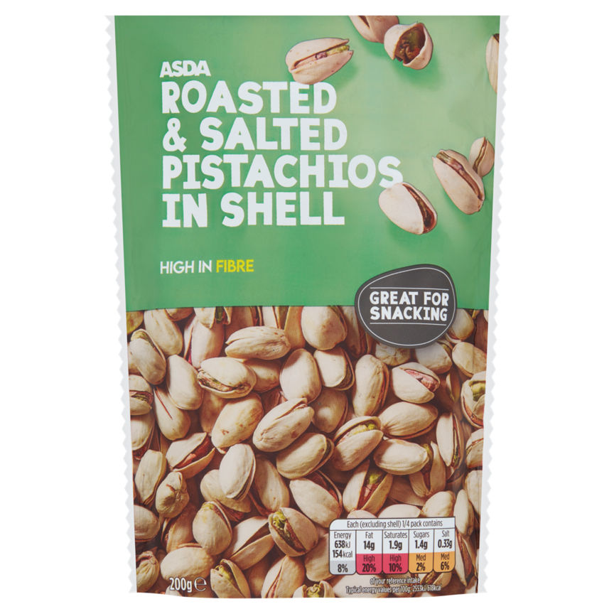 ASDA Roasted & Salted Pistachios in Shell GOODS ASDA   