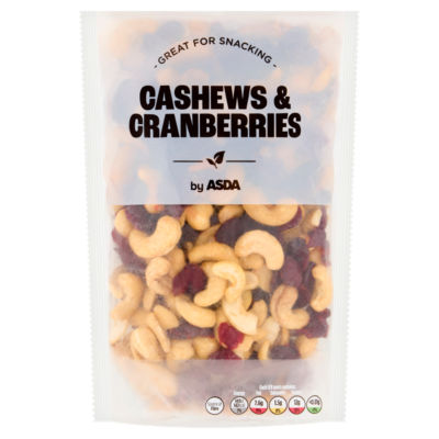 ASDA cashew and cranberry mix 250g - British product