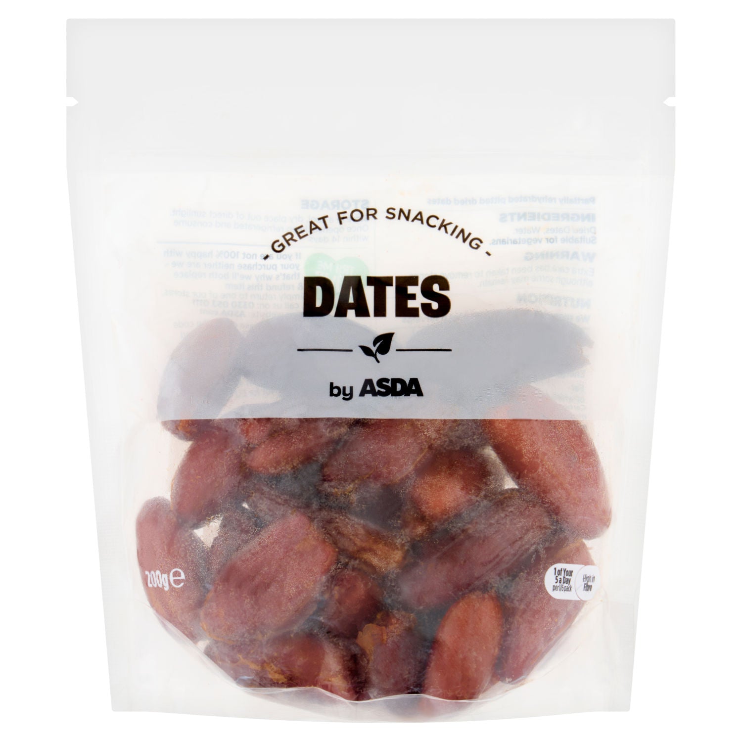 ASDA pitted dried dates 200g - British product
