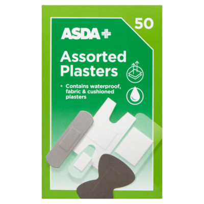 ASDA assorted plasters 50 (British brand)