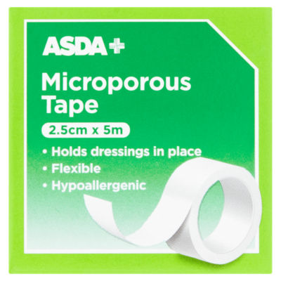 ASDA ASDA Microporous Tape Medical Tape 2.5cm x 5m- Buy online at McGrocer
