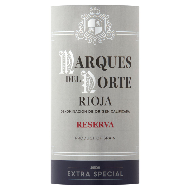 ASDA Marques del Norte Rioja wine 75cl - British product